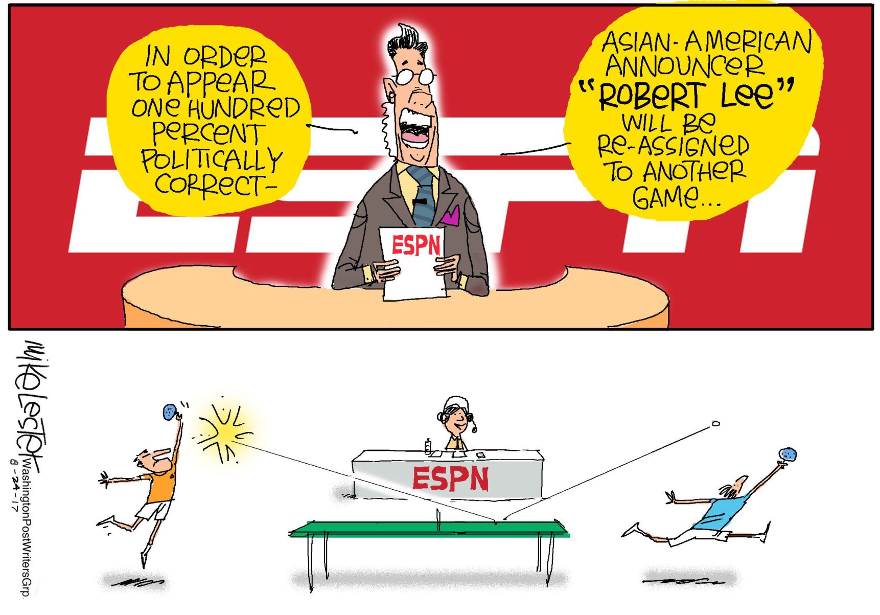 Mike Lester cartoon